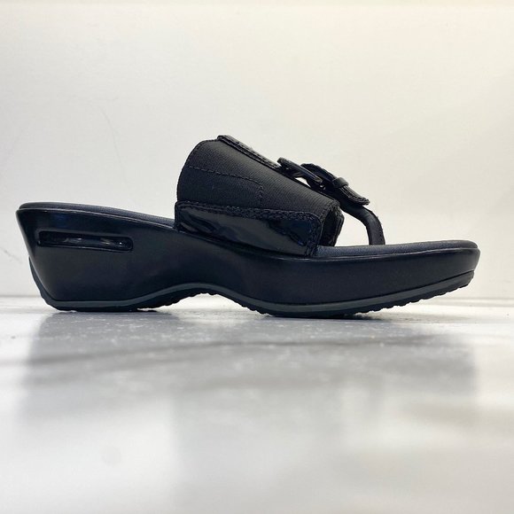 Cole Haan Nike Air black wedge sandals - Picture 8 of 13